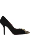 Kurt Geiger 95mm Zip Court Crystal Embellished Pumps In Multi