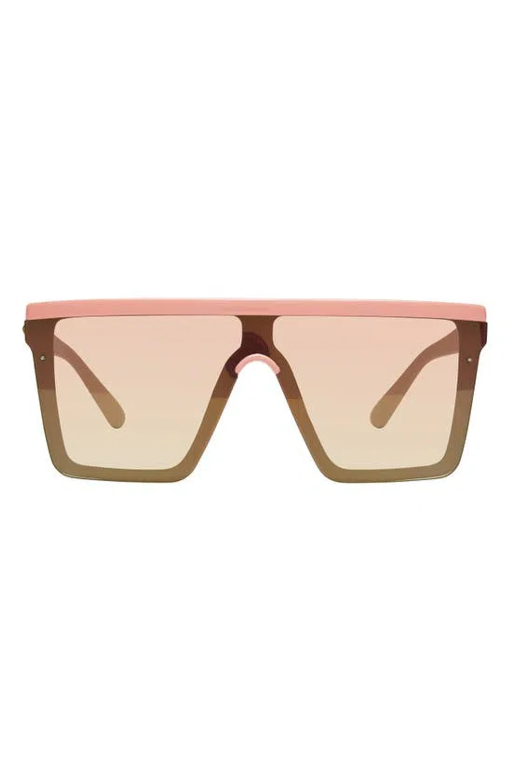 Kurt Geiger 99mm Flat Top Sunglasses In Blush/ Blush Flash  display picture 2