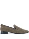Kurt Geiger Embellished Ace Loafers In Gold