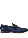 Kurt Geiger Alton Denim Slip-on Loafers In Blue