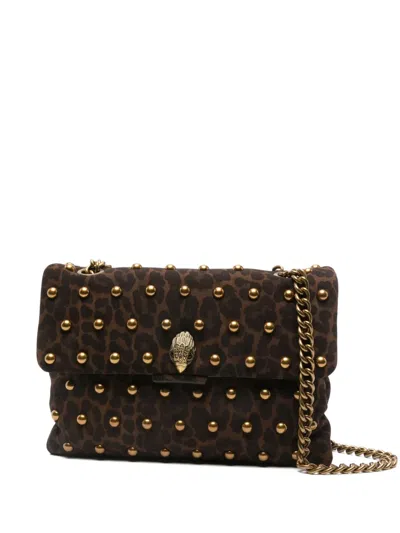 Kurt Geiger Animal-print Shoulder Bag In Brown