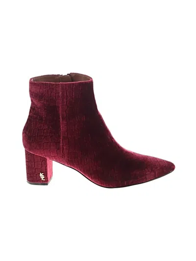 Pre-owned Kurt Geiger Ankle Boots In Burgundy