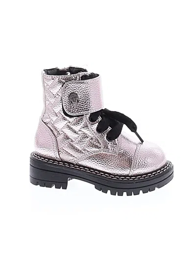 Pre-owned Kurt Geiger Kids' Ankle Boots In Silver