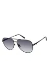 Kurt Geiger Aviator Sunglasses, 60mm In Black