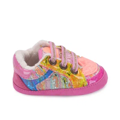 Kurt Geiger Baby Southbank Tag Sneaker - Little Kid In Pink