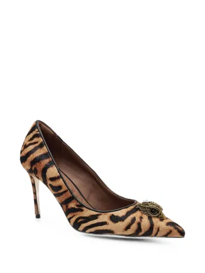 Kurt Geiger Belgravia Eagle Animal-print Pumps In Brown