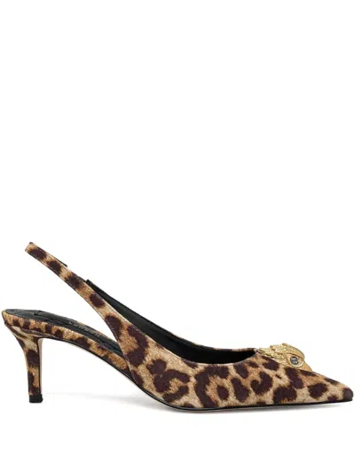 Kurt Geiger Belgravia Leopard-print Slingback Pumps