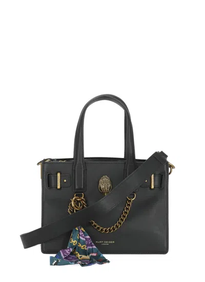 Kurt Geiger Black Sloane Tote Bag Leather Tote Bag
