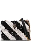 Kurt Geiger Blackwhite Sequin Shoulder Bag In Multi