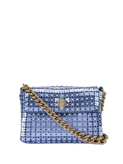Kurt Geiger Blue Party Flower Mini Crossbody Bag