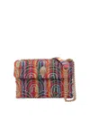 Kurt Geiger Medium Soft Kensington Rainbow Shoulder Bag In Multi