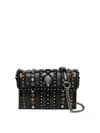 Kurt Geiger London Medium Kensington Studs Convertible Leather Shoulder Bag In Black