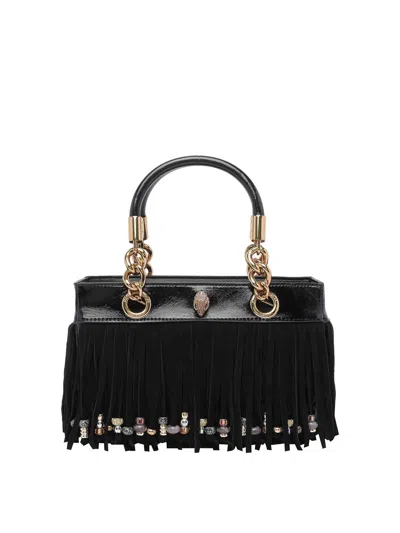 KURT GEIGER SQUARE KENSINGTON FRINGE HANDBAG