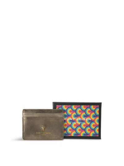 Kurt Geiger Bond Card Holder In Bronze