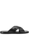 Kurt Geiger Bond Cross-strap Sandals In Black