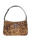 Kurt Geiger Bond Leopard-print Shoulder Bag In Brown