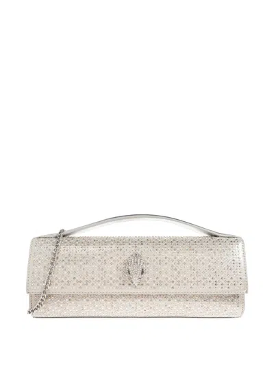 Kurt Geiger Bond Long Embellished Tote Bag In White