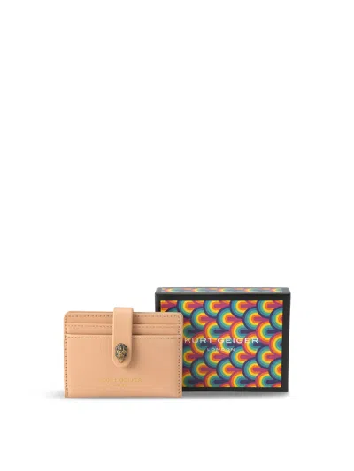 Kurt Geiger Bond Multi Card Holder In Taupe Combination