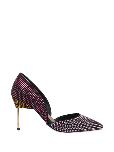 Kurt Geiger Bond Strass-embellished Pumps In Purple