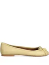 Kurt Geiger Bow-detail Ballet Flats In Neutrals