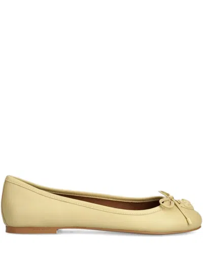 Kurt Geiger Bow-detail Ballet Flats In Neutrals
