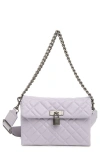 Kurt Geiger Brixton Lock Medium Shoulder Bag In Light/ Pastel Purple