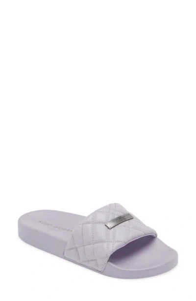 Kurt Geiger Brixton Slide Sandal In Light/ Pastel Purple