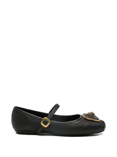 Kurt Geiger Buckle-strap Ballet Flats In Black