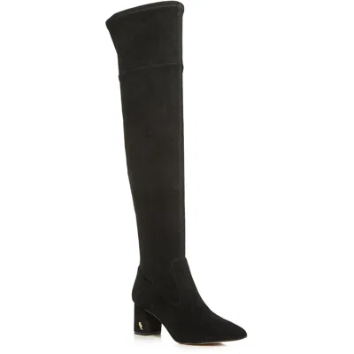 Kurt Geiger Burlington Otk Womens Tall Zipper Over-the-knee Boots In Black
