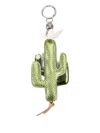 Kurt Geiger London Cactus Faux Leather Bag Charm In Green