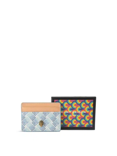 Kurt Geiger Camden Card Holder In White Comb