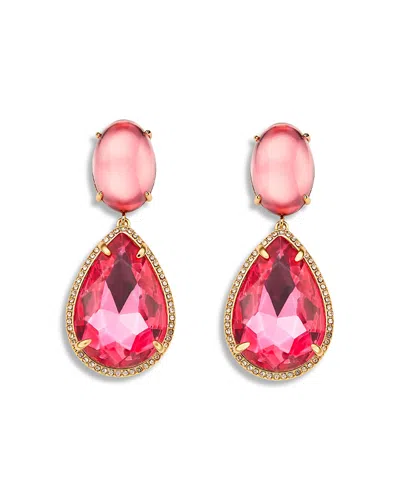 Kurt Geiger Candy Gemstone Drop Earrings In Pink