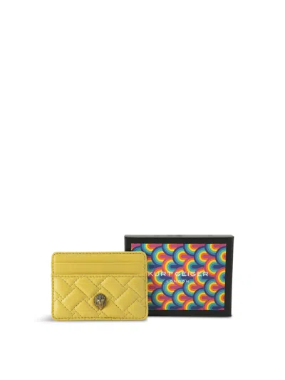 Kurt Geiger Card Holder Kensington In Yellow