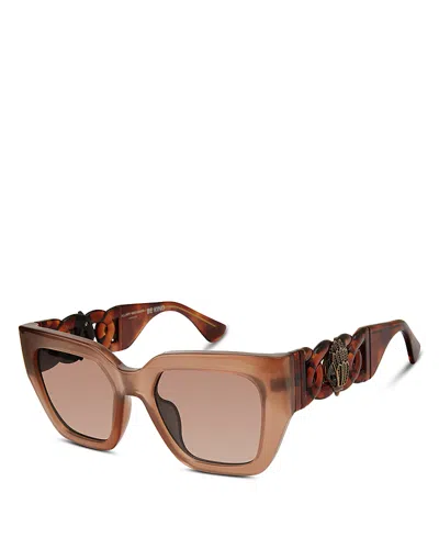 Kurt Geiger Cat Eye Sunglasses, 52mm In Brown