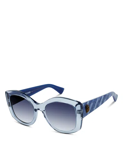 Kurt Geiger Cat Eye Sunglasses, 53mm In Blue