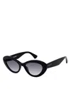 Kurt Geiger Cat Eye Sunglasses, 60mm In Black