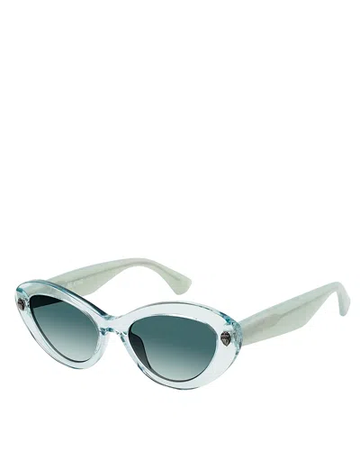 KURT GEIGER CAT EYE SUNGLASSES, 60MM