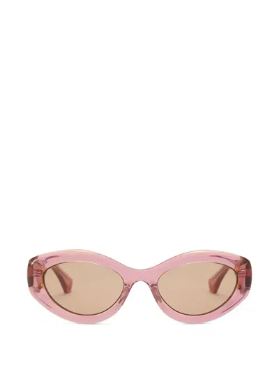 Kurt Geiger Cat-eye Frame Sunglasses In Pink