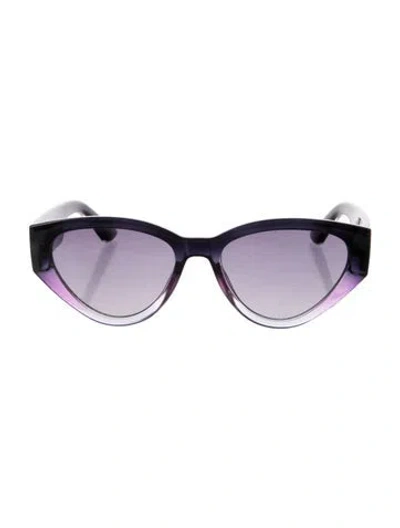 Pre-owned Kurt Geiger Cat-eye Gradient Sunglasses In Multi