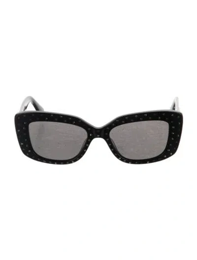 Pre-owned Kurt Geiger Cat-eye Tinted Sunglasses In Black