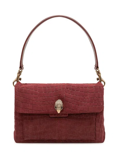 Kurt Geiger Celia Shoulder Handbag In Burgundy