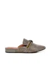 Kurt Geiger Chelsea Chain-embellished Crystal Mules