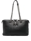 Kurt Geiger Chain Embellished Shoulder Bag In Black