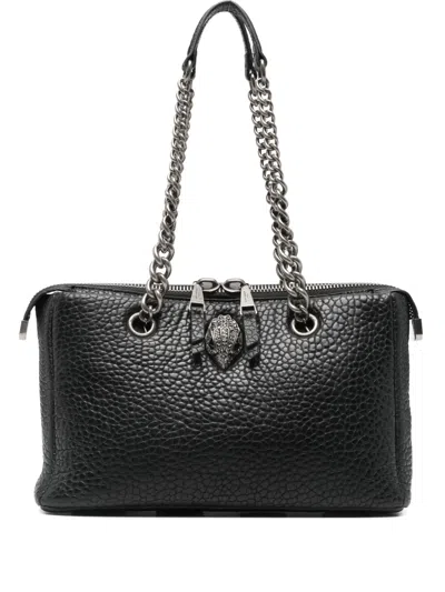 Kurt Geiger Chain Embellished Shoulder Bag In Black