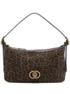 Kurt Geiger Chelsea Animal-print Shoulder Bag In Brown