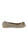 Kurt Geiger Chelsea Crystal Embellished Ballet Flats In Silver