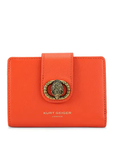 Kurt Geiger Chelsea Bifold Wallet In Orange