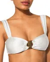 Kurt Geiger Chelsea Bikini Top In White