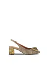 Kurt Geiger London Chelsea Slingback Pump In Beige