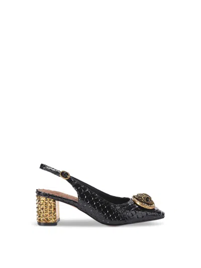 Kurt Geiger Chelsea Block Slingback In Black
